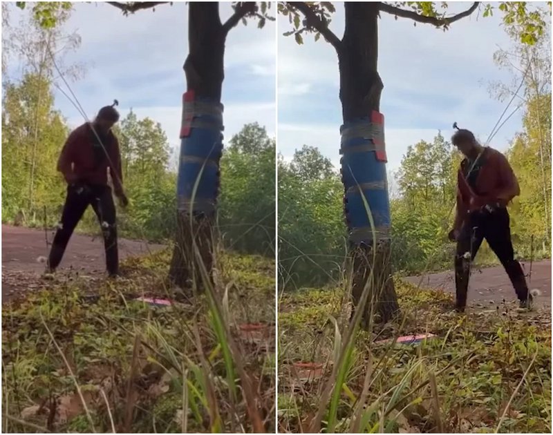 Иржи Прохазка обясни защо удря дървета в лагера си