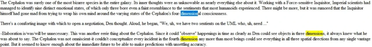 Cephalons could perceive time in 3 dimensions