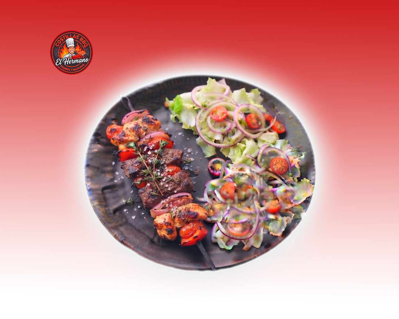 Chuzo Con Ensalada