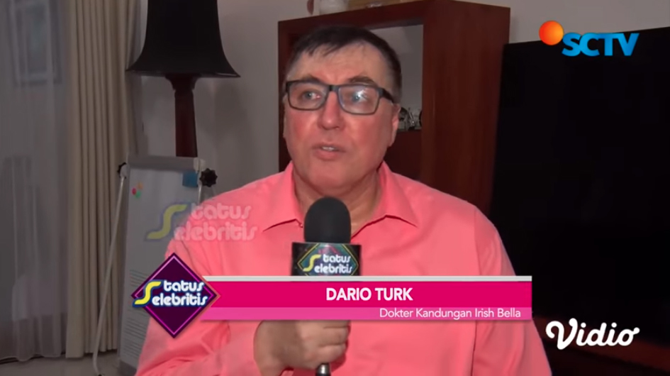 Dario Turk, dokter kandungan Irish Bella