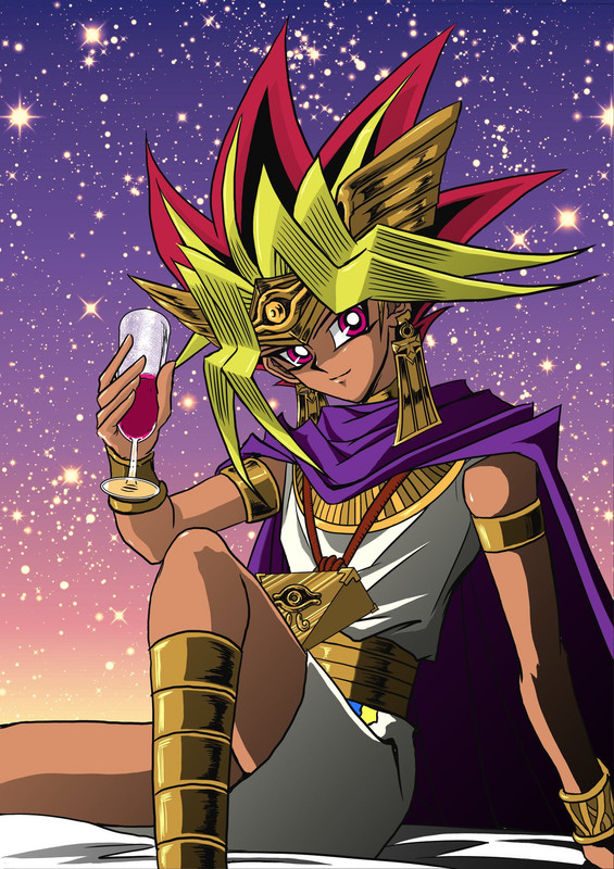 Hình vẽ Atemu (Yami Yugi) bộ YugiOh (vua trò chơi) 1_Atemp_30