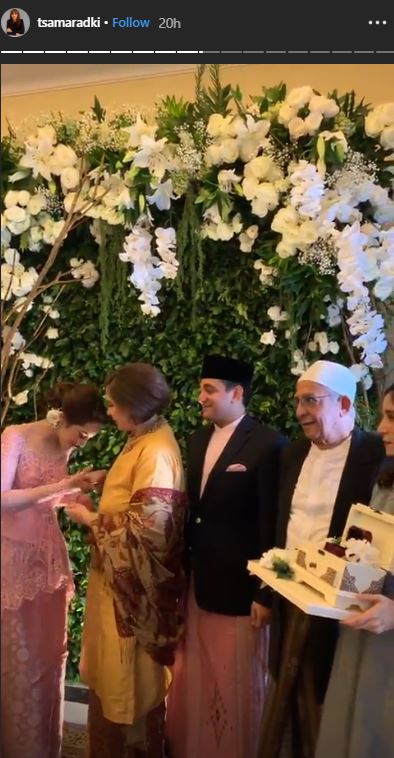 Tsamara Amany resmi bertunagan dengan dosen NYU.