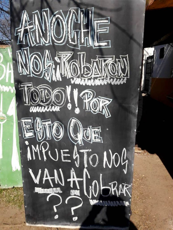 cartel día del robo