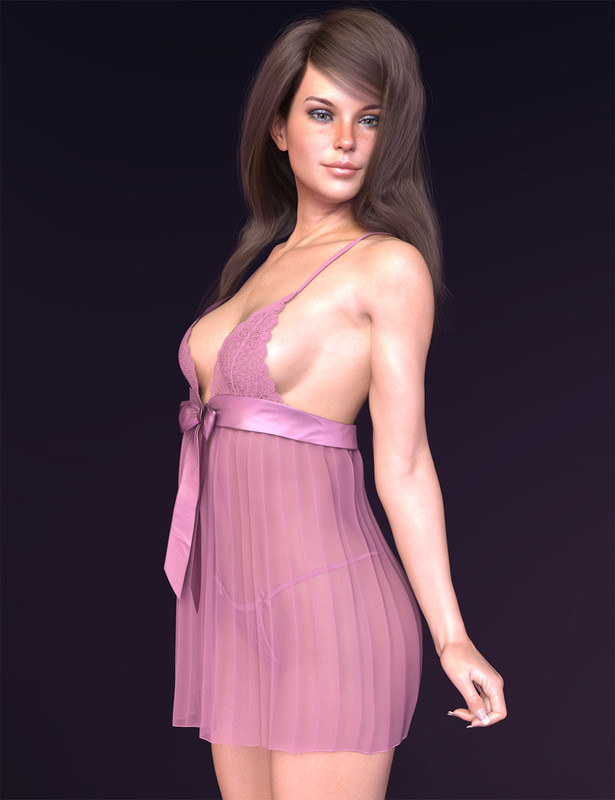 X-Fashion dForce Sheer Lace Babydoll for Genesis 8 and 8.1 Females X-Fashion dForce Sheer Lace Babydoll for Genesis 8 and 8.1 Females