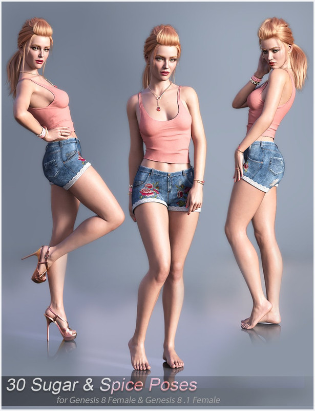 V Sugar and Spice Poses for Genesis 8 and 8.1 Female (Fixed) V Sugar and Spice Poses for Genesis 8 and 8.1 Female (Fixed)
