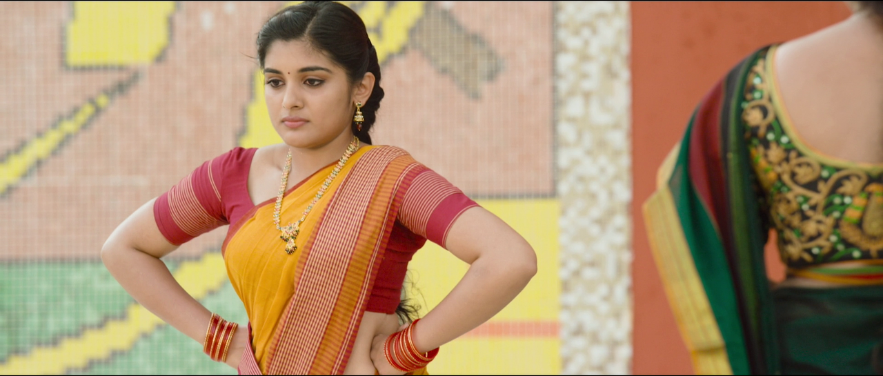 Nivetha Thomas- [SNASP] Busty ASS & Navel Sip scene -Ninnu Kori  (37)