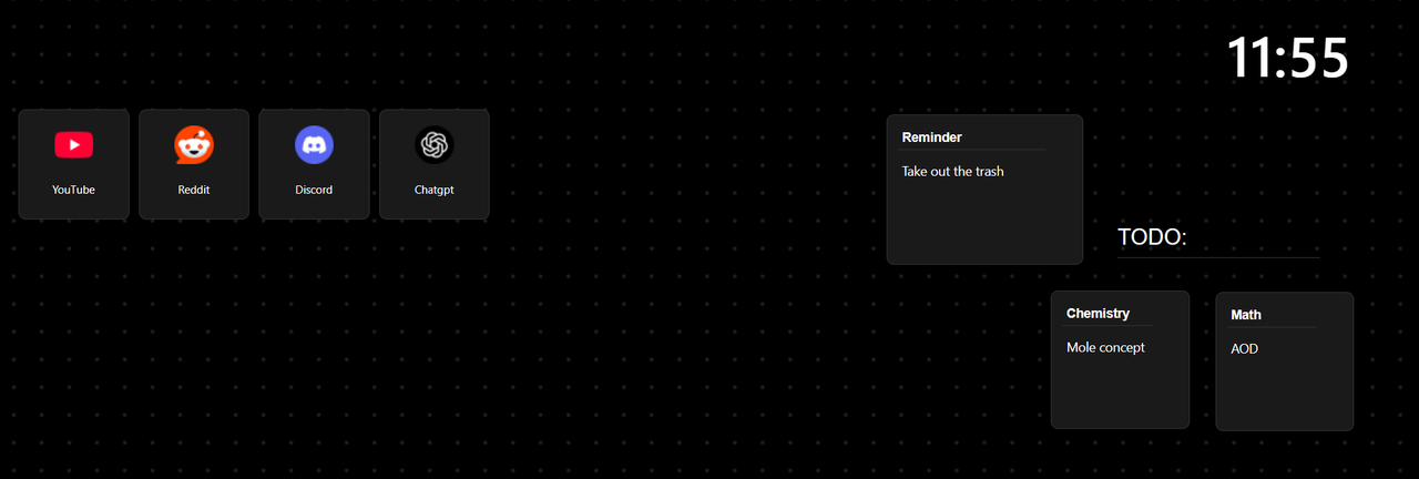 Custom new tab page