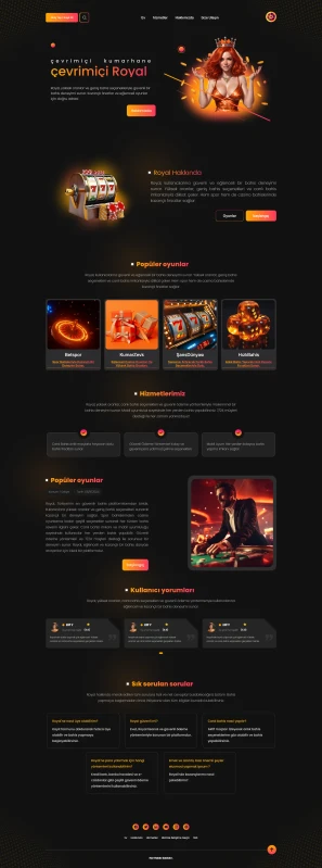 لندینگ پیج رویال / ترکی زبان