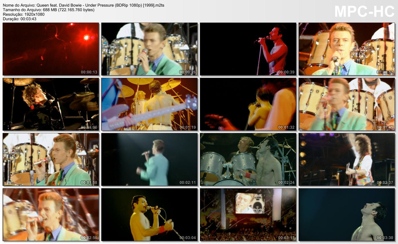 Queen feat. David Bowie - Under Pressure (Rah Mix) (Days Of Our Lives) (BDRip 1080p) [1999]