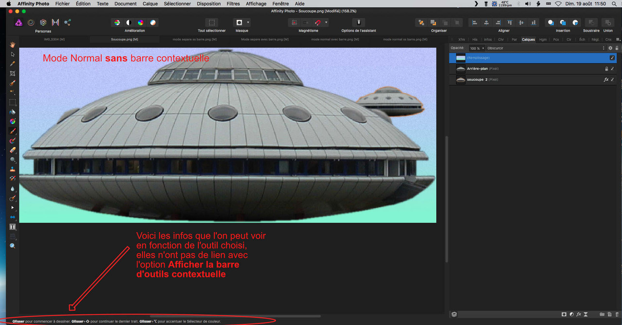 Mode Normal sans barre