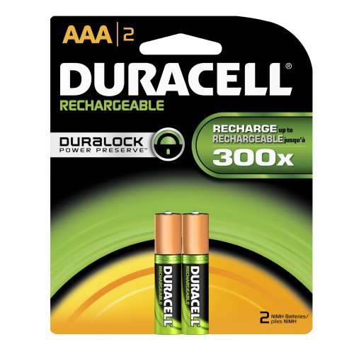 Amazon: Duracell AAA recargable, 2 unidades 
