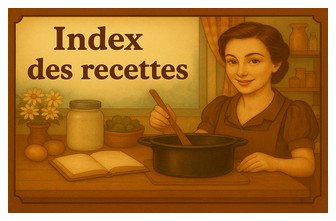  INDEX DES RECETTES” 