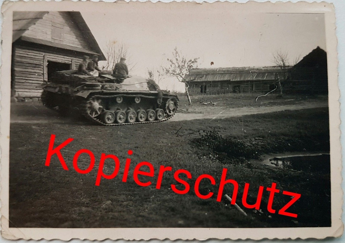 Orig.Foto Panzer Sturmgeschütz Sdkfz Vormarsch Ostfront Deckung 