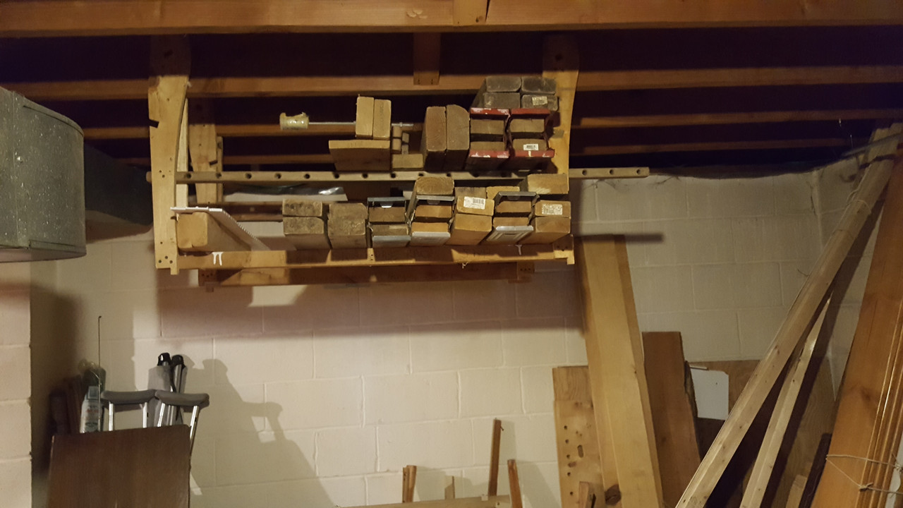 Saw horse rack