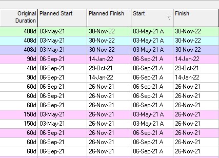 Planned-Date-columns