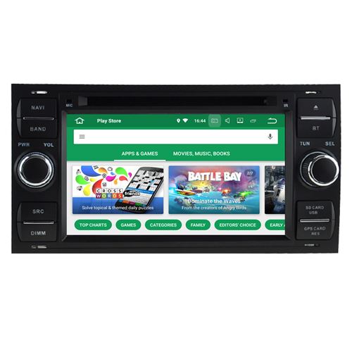 Autoradio Car Play Multimedia Rover One Android 4Go RAM 64Go ROM GPS pour Ford Transit Fiesta Galaxy