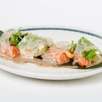 Spring salmon roll