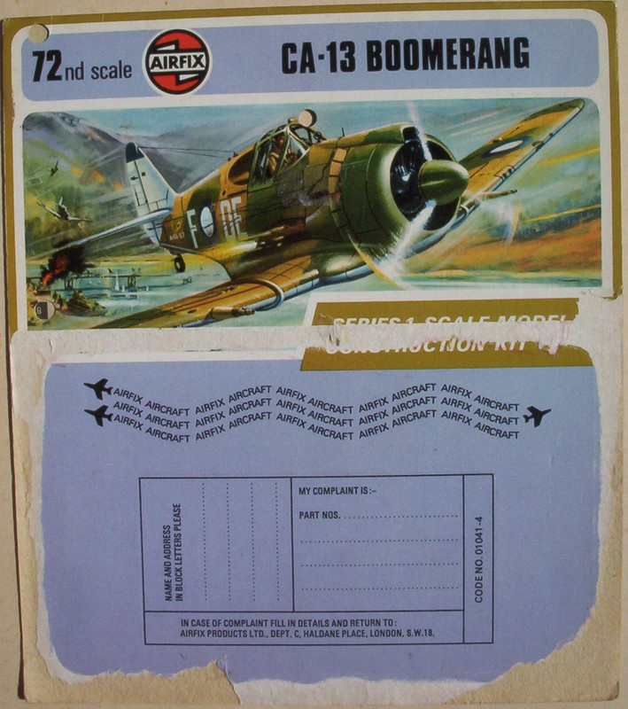 Airfix 72 CA-13 Boomerang T4 Header