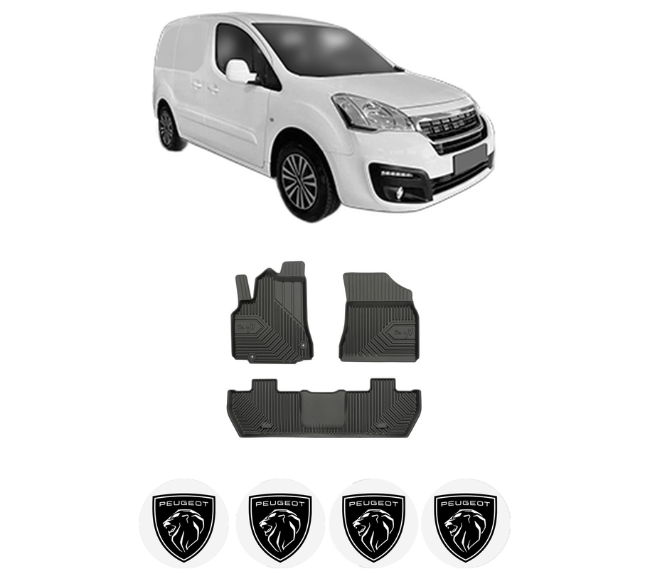 Set covorase presuri PEUGEOT PARTNER ORIGIN MPV (G_) din 2008-2013, auto, din cauciuc thermoplastic, 4 Stickere auto cu PEUGEOT