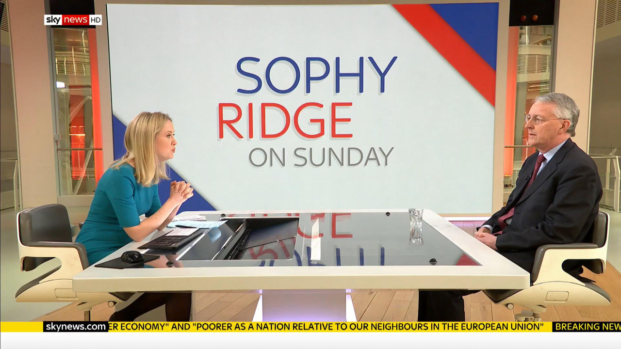 24 March - 09.00.00 - Sophy Ridge On Sunday. A new kind of polit