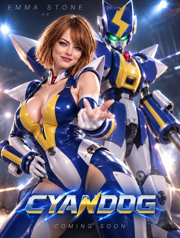 Emma Stone Cyandog