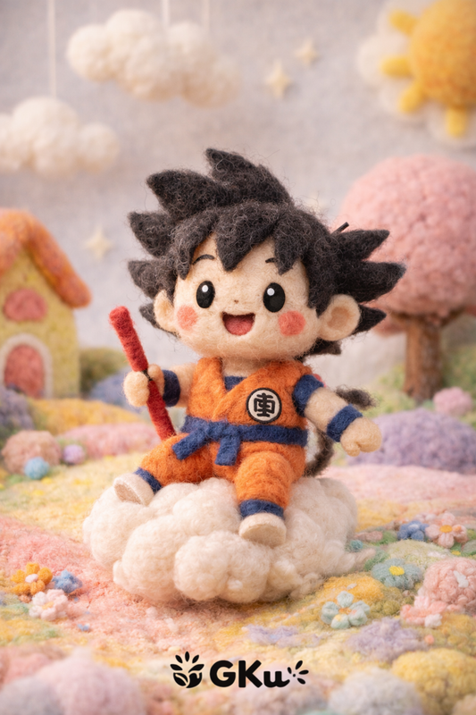 Mô hình nhân vật bằng len chọc siêu nhỏ