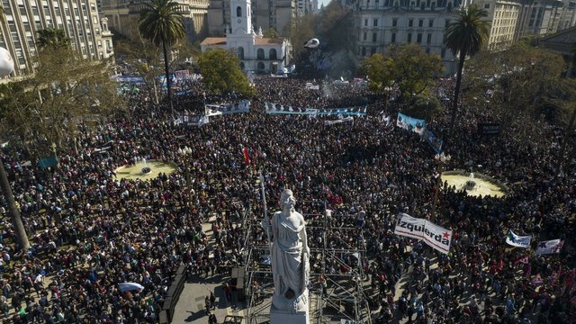 Marchas en Argentina en apoyo a Cristina Fernández