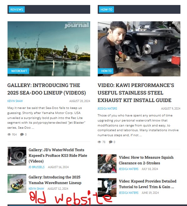 old website