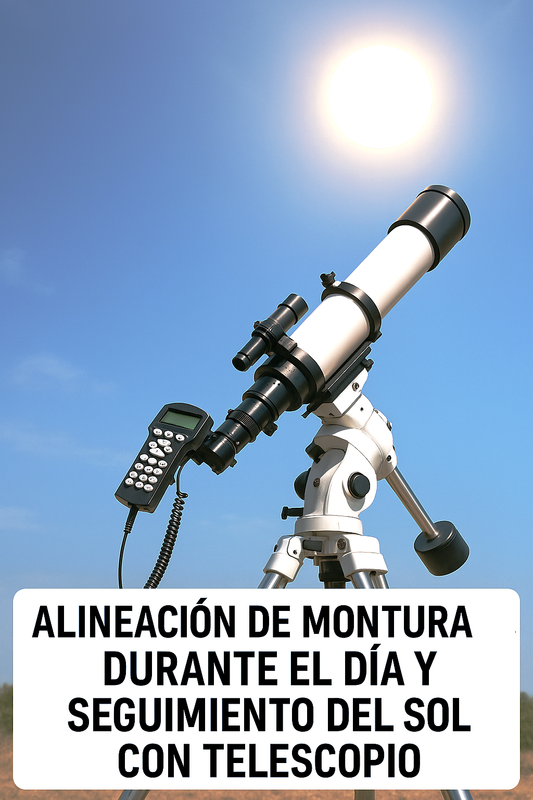 utilizar y calibrar un telescopio GoTo por el d�a y observar el Sol