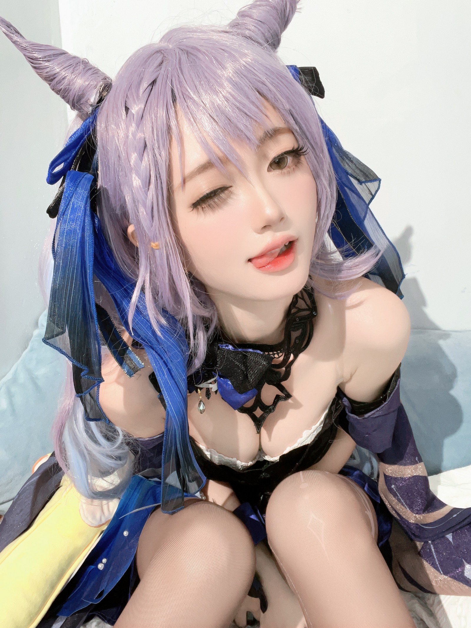 趴趴捣蛋陌 刻晴 Cosplay 写真合集｜原神人气角色 写真＋视频（92P＋1V｜677MB）插图6
