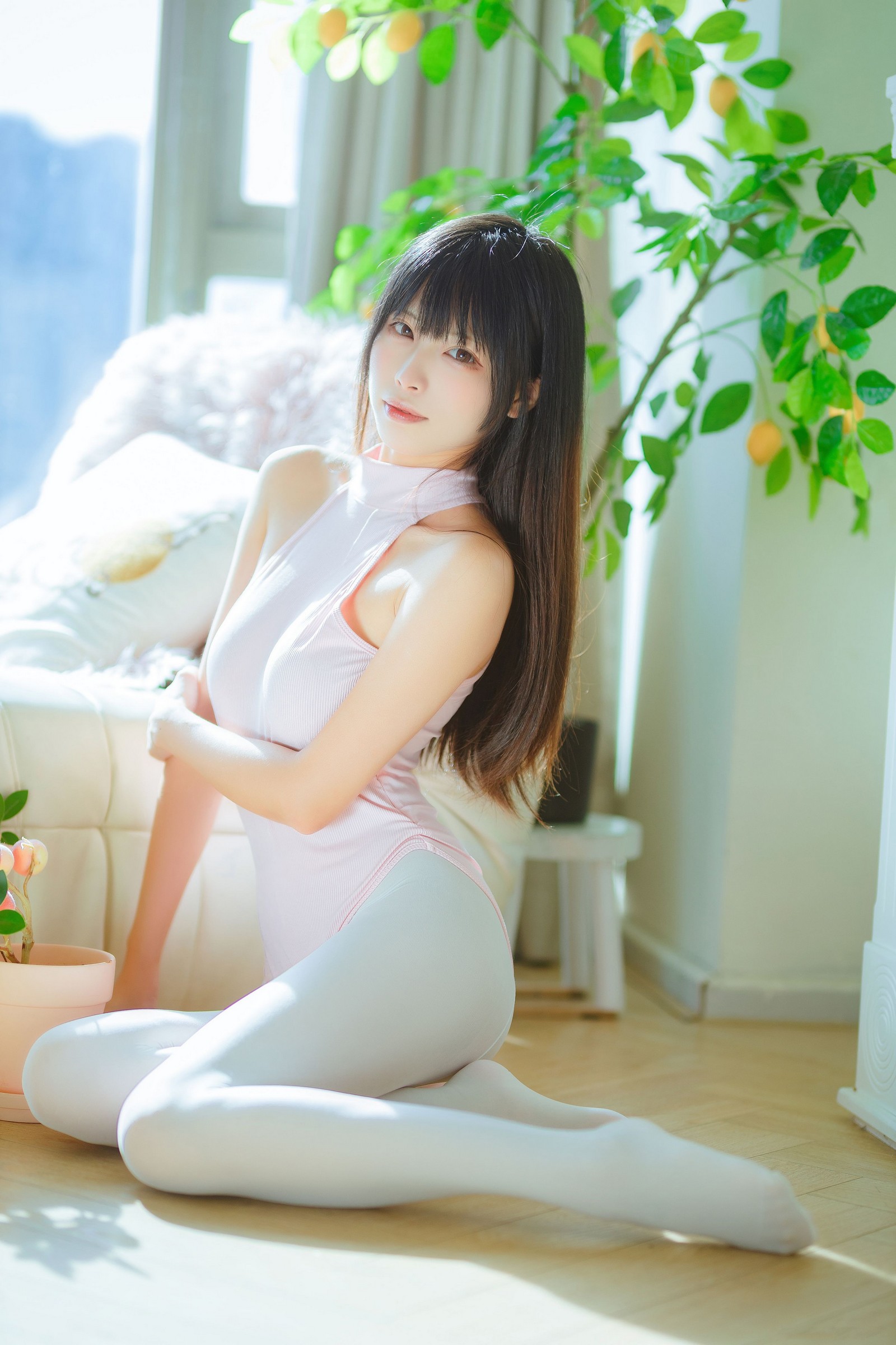 三無人型福利写真：白丝桃子甜美 COS 套图（60P／171.8M）插图7