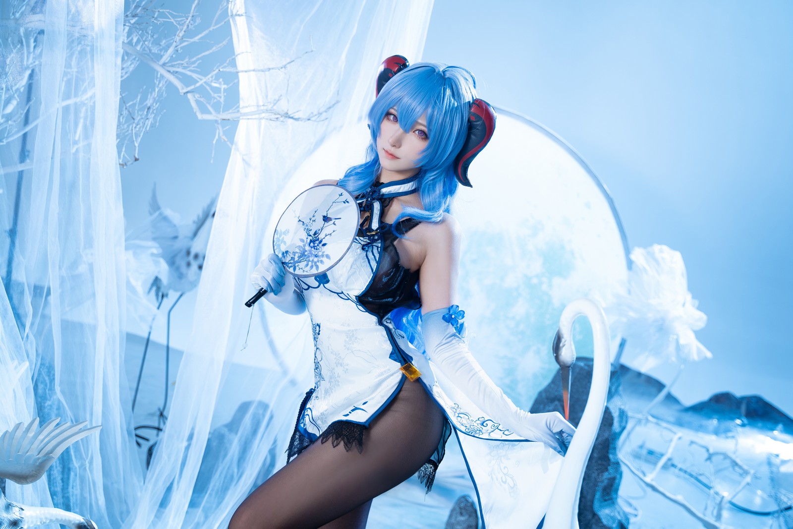 Seya-狮砸 – 原神 甘雨青花瓷 Cosplay 高清写真（12P-139MB）插图2