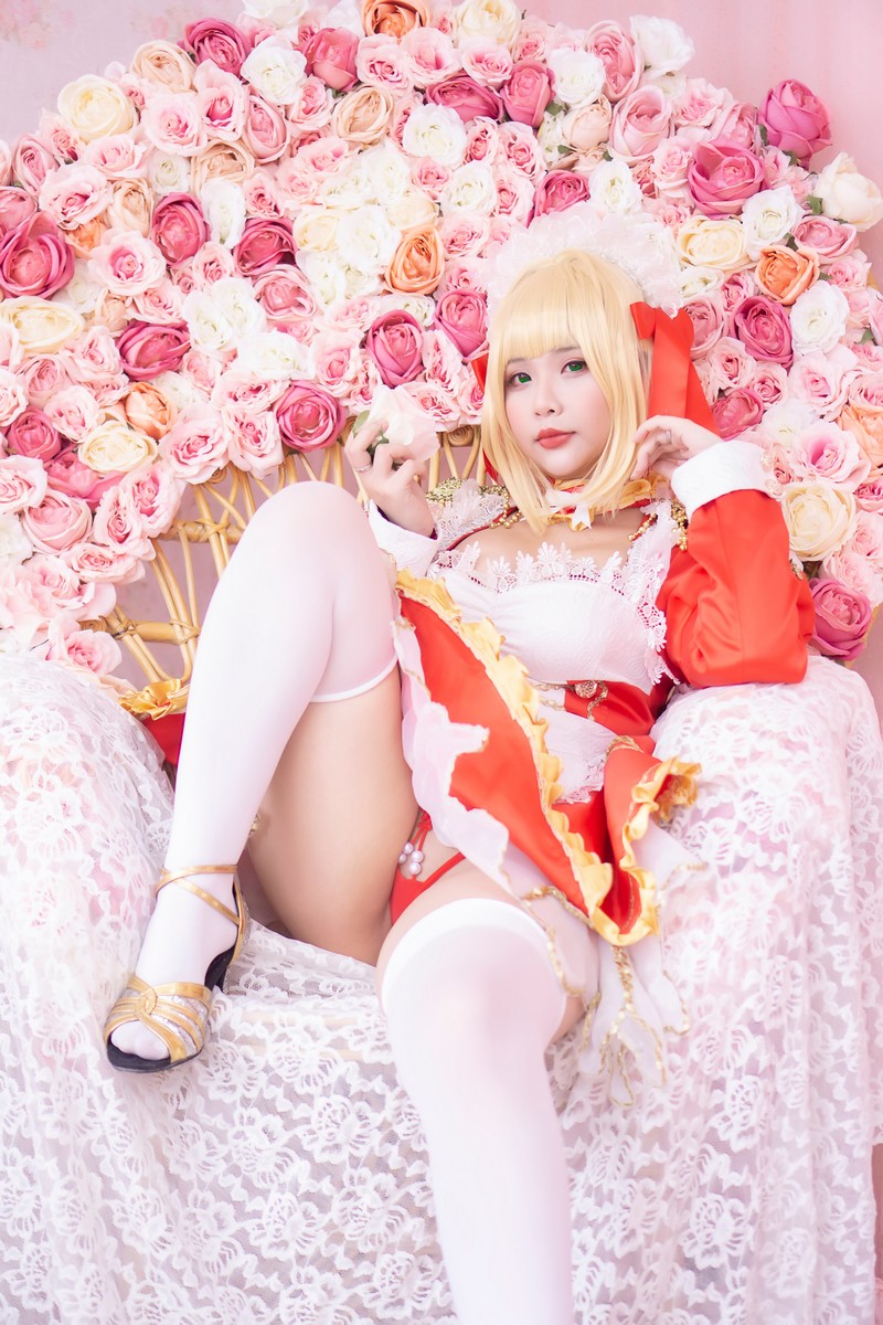 Hana Bunny Nero 女仆 Cosplay写真｜Fate Nero Maid 高清图片合集[18P-23M]插图6