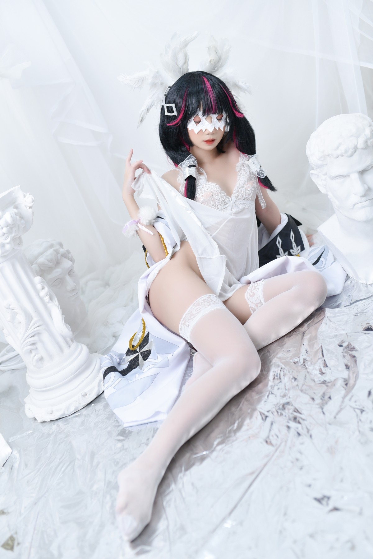 PoppaChan Columbina Cosplay Set (Genshin Impact Fatui) – 146 Photos 346MB插图3