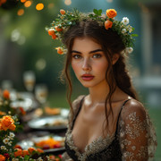 A 7 Garden Wedding Brown hair 0 11