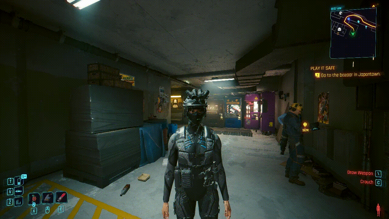 Interactive Accessories (Toggle Visors Goggles etc.) at Cyberpunk