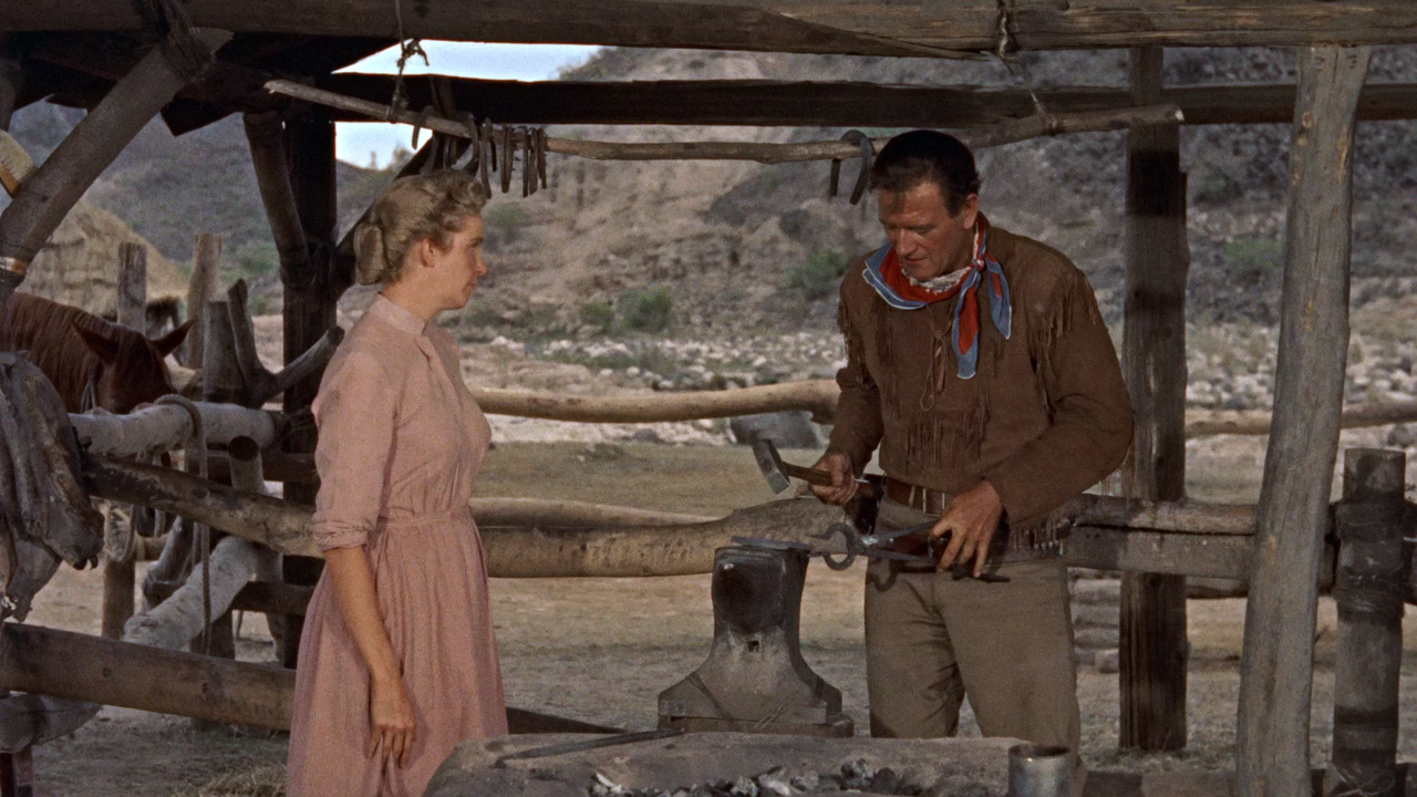 Hondo (1953) + Extras (1080p BluRay x265 HEVC 10bit AAC 5.1 English + French + Spanish + Portuguese r00t) [QxR]