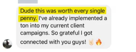 Student Success Testimonial 1