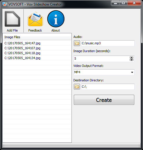 VovSoft Vov Slideshow Creator 1.5.