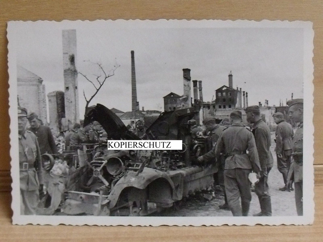 Witebsk -zerstörter Panzer