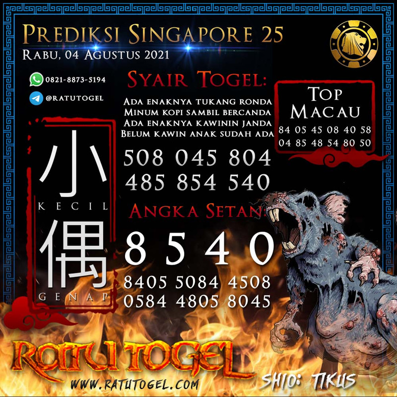 Prediksi Nagasaon Sgp Rabu 04-8-2021