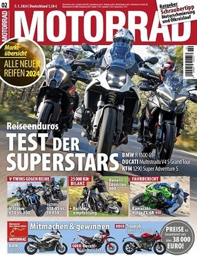 Cover: Motorrad Magazin No 02 vom 05  Februar 2024