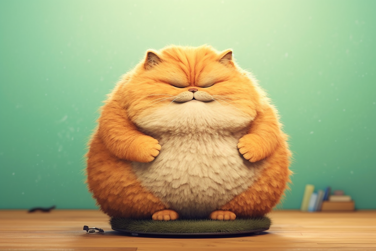 Золотистый пушистый кот