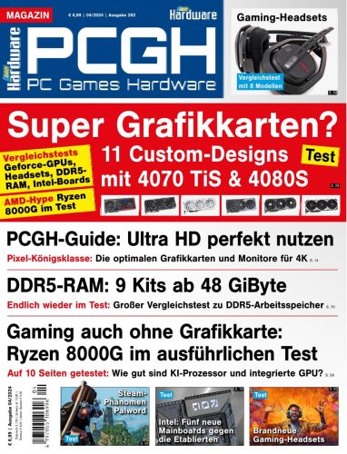Cover: Pc Games Hardware Magazin No 04 2024