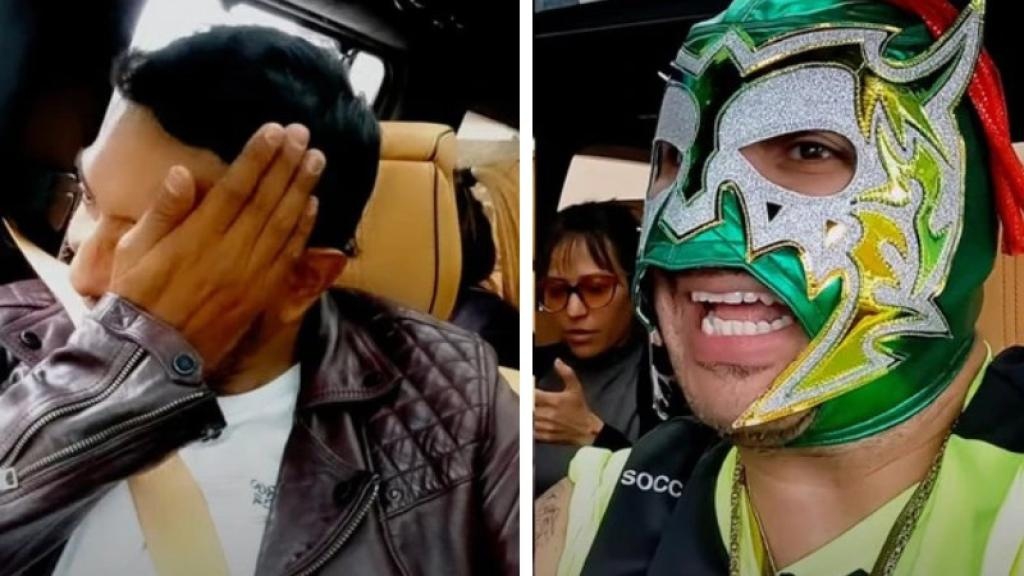 Tenoch Huerta llora con el 'Escorpión Dorado' trar ver mural con su imagen