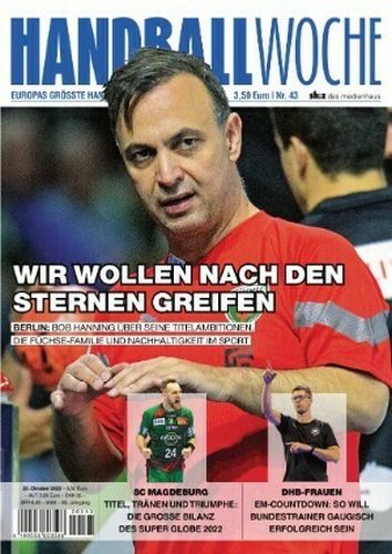 Cover: Handballwoche Magazin No 43 vom 25  Oktober 2022