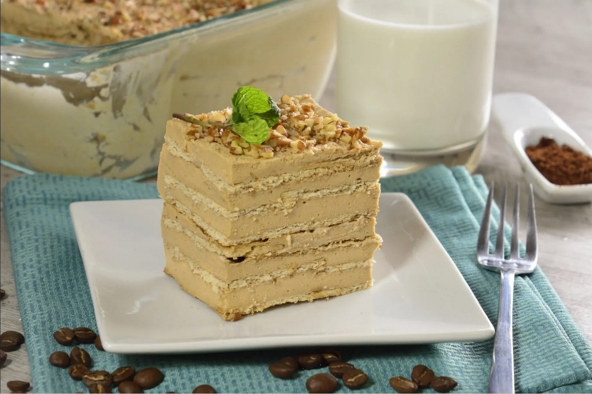 Prepara un delicioso pastel de galletas frío, ¡fácil, fresco y rápido!