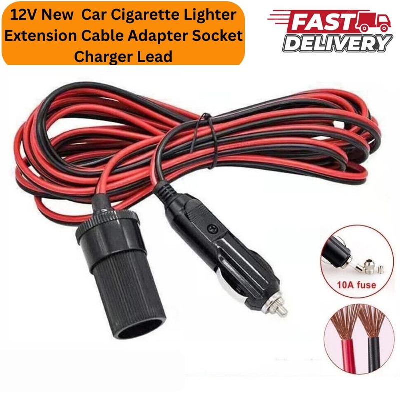 5M Car Cigarette Lighter Extension Cable