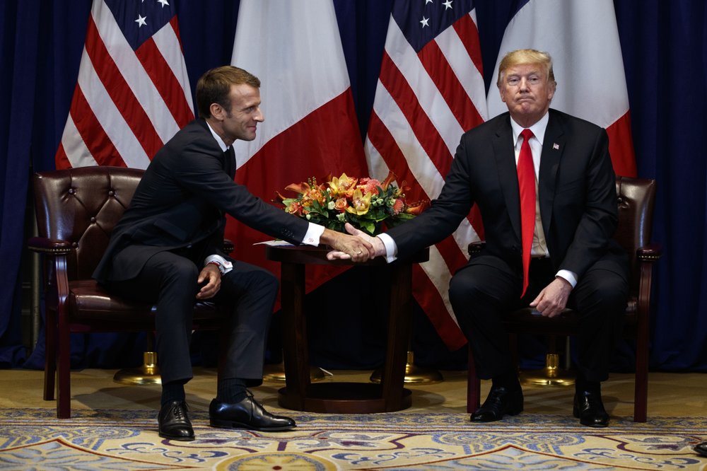 TRUMP & MACRON MEET