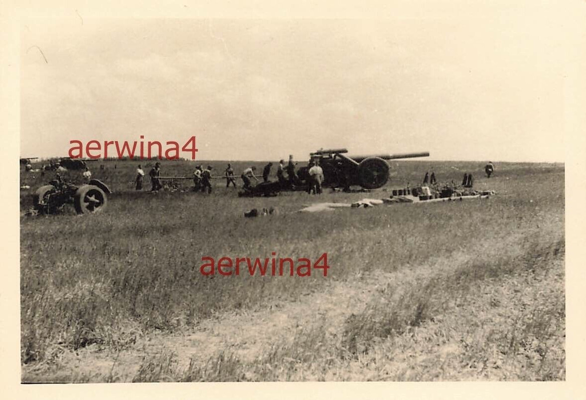 Deutscher 21cm Mörser 18 in Feuerstellung Spicherer Höhen Frankreich